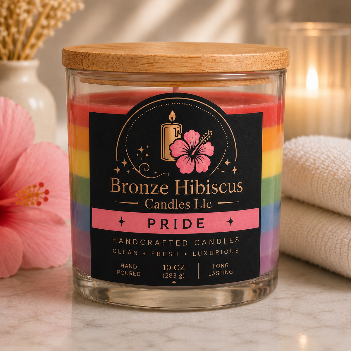 Luxury 10 oz Soy Wax Candles