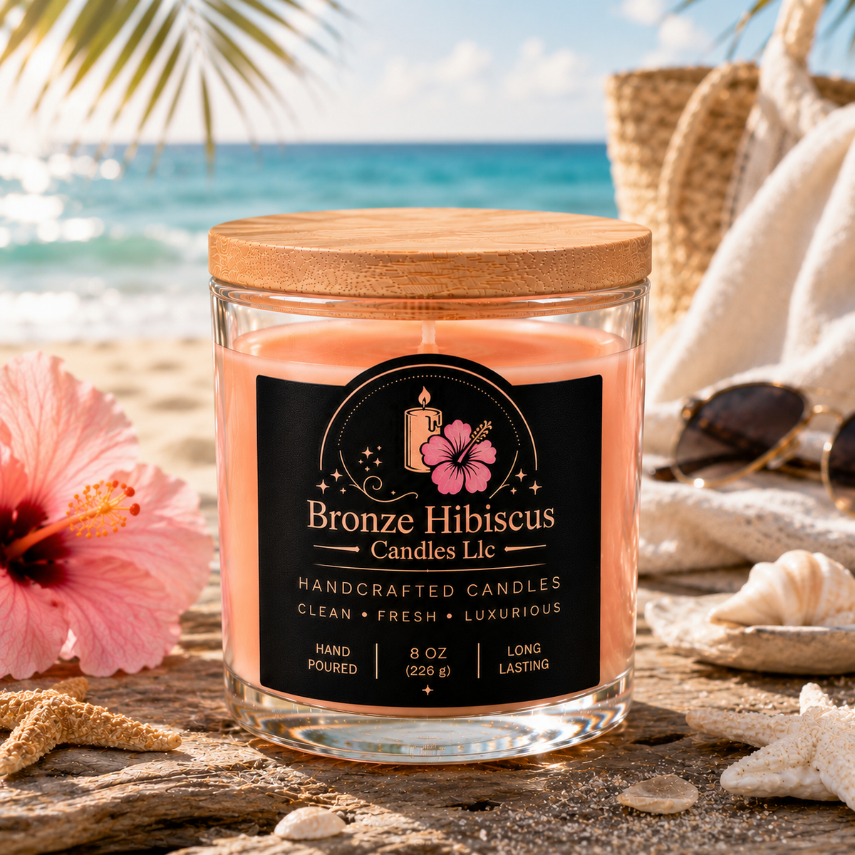 Luxury 8 oz Soy Wax Candles