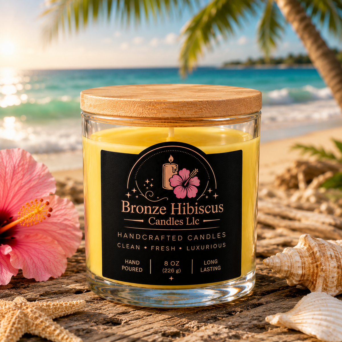 Luxury 8 oz Soy Wax Candles