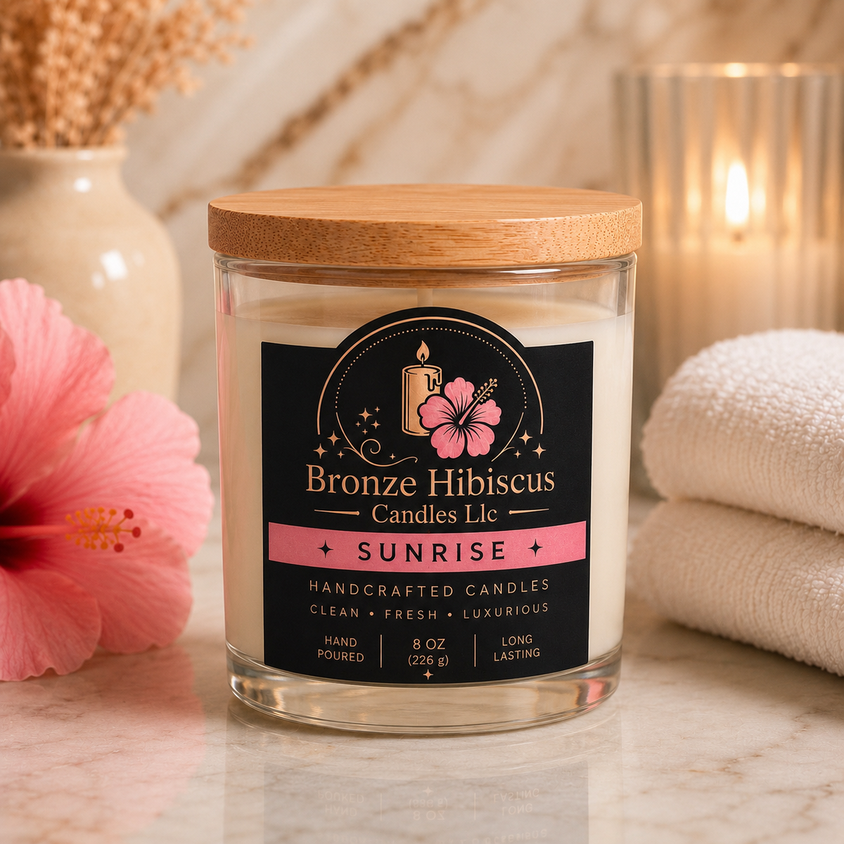 Luxury 8 oz Soy Wax Candles